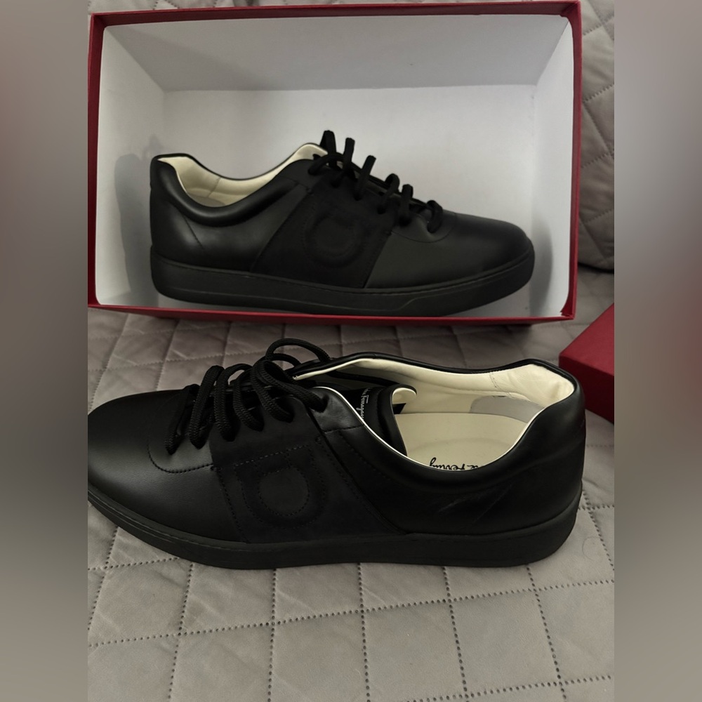 Salvatore Ferragamo Black Men's Sneakers - Picture 6 of 13